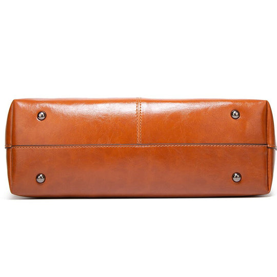 Vintage Oil Wax Leather Tote Bag Belleza
