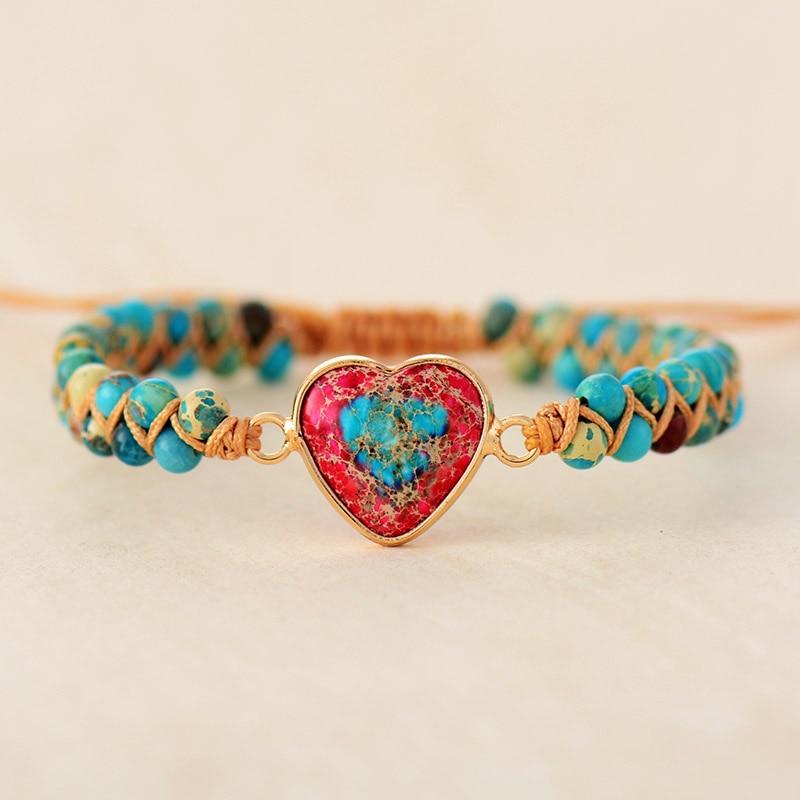 Passie Hart Gevlochten Armband