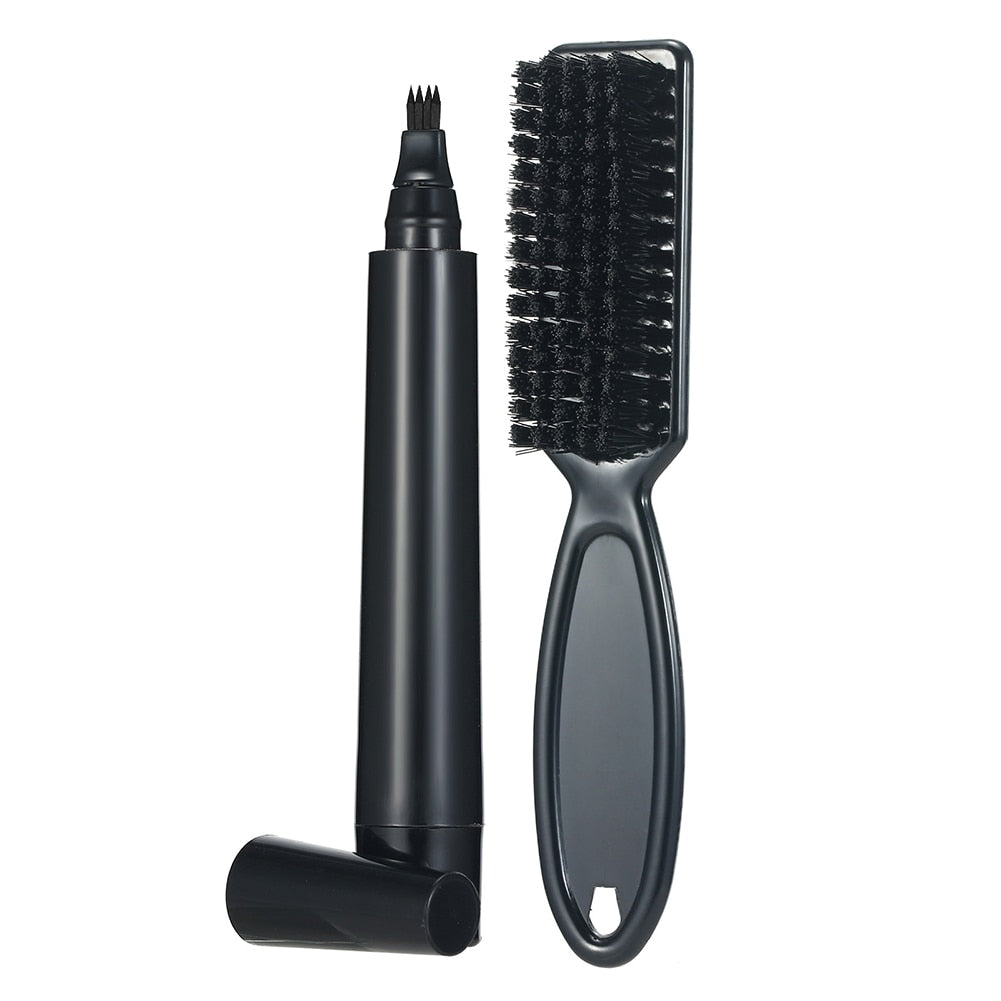 Baard opvul pen en borstel kit