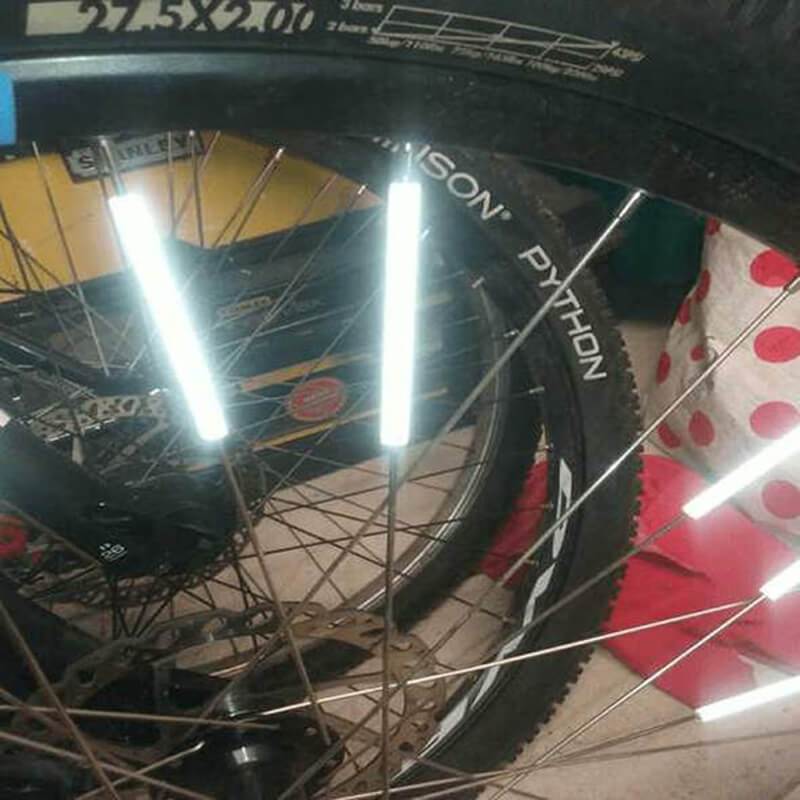 12 stuks fiets wiel Spaak Reflector