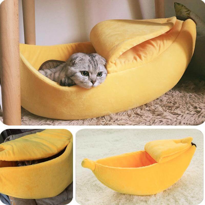 Grappig Bananen Kattenbed